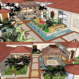 屋顶花园景观草图大师