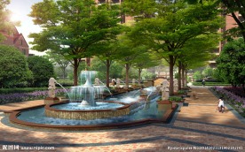 园林景观PSD分层效果