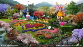 风车影楼景观效果图