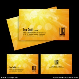 大气金色高档名片设计