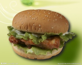 板烧香辣鸡腿堡