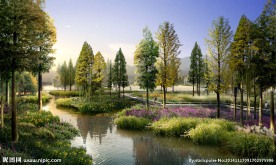 园林景观PSD分层效果