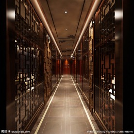 酒店过道效果图