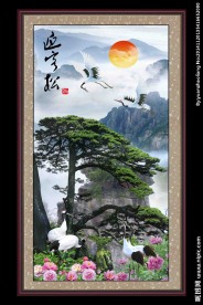 迎客松（竖版）