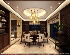 中式餐厅效果图