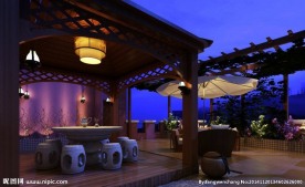 露台户外效果图