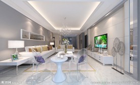 简欧客厅效果图