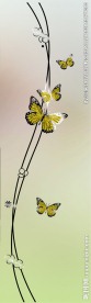 平开门 冰花蝴蝶