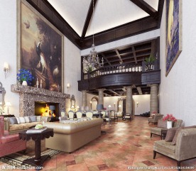 欧式豪宅效果图