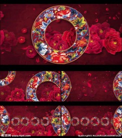 中国红民族剪纸