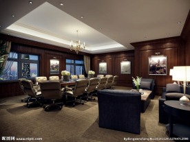 大型会议室效果图