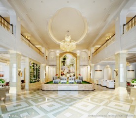 欧式风格售楼大厅效果图