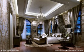 奢华卧室效果图