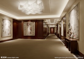 酒店过道效果图