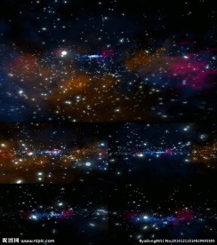 绚丽星空背景视频