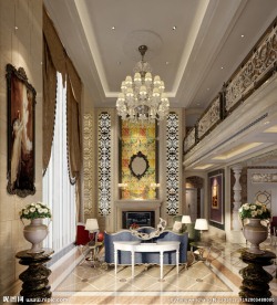 别墅客厅效果图