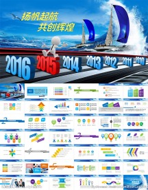 2015扬帆起航动态PPT