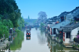 西塘风景摄影图