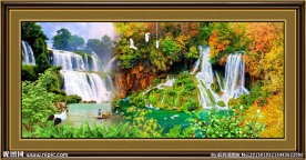 风景如画流水