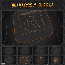 描边LOGO片头AE模板