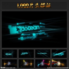 创意三维空间AE文字模板