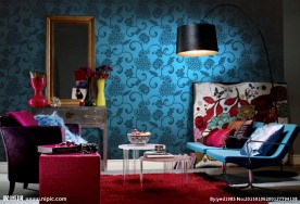 欧式家局 壁纸墙纸效果图