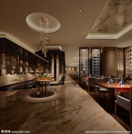 酒店自动餐厅效果图