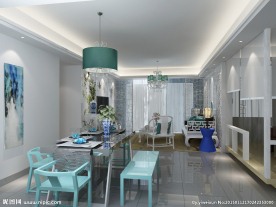 后现代中式客餐厅