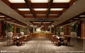 中式餐厅效果图