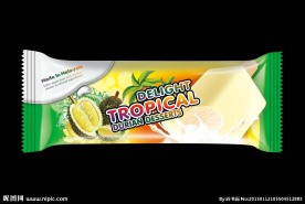 榴莲口味雪糕展开图