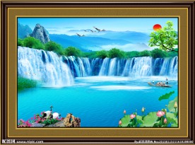 流水风景