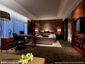 中式卧室效果图