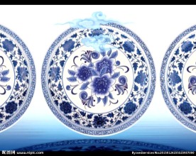 青花瓷led背景视频素材