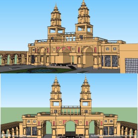 游乐场入口大门SU模型