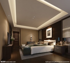 酒店卧室效果图