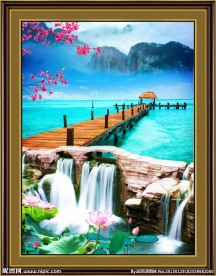 风景画流水