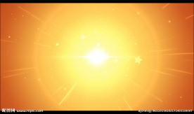 刺眼散射太阳光