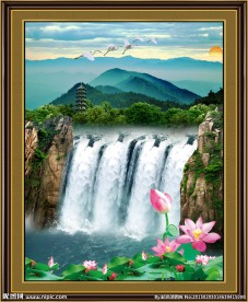 山水画巨幅