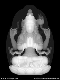 四臂观音灰度图