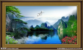 风景迎客松