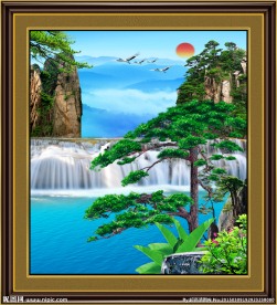 巨幅山水