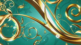 精美艺术花纹生长