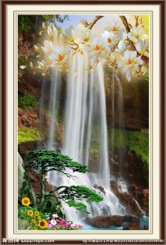 迎客松山水风景