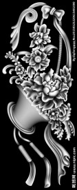 玫瑰花门灰度图