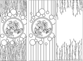 牡丹 欧式 艺术玻璃
