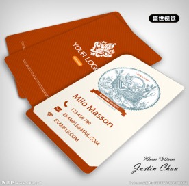 高档面包坊名片 食品名片