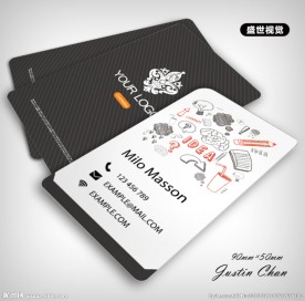 高档职工名片  策划名片