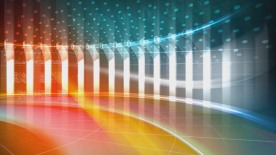 时尚色彩波浪高清宽屏LED背景