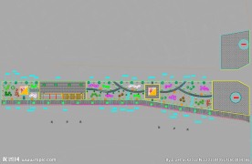 溪边公园绿化施工图