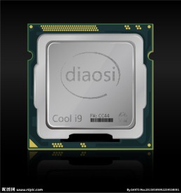 电脑CPU 芯片 Ai仿真图